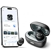 Sleep Earbuds for Side Sleepers with White Noise & Sleep Mode, ANC Noise Canceling Headphones for...