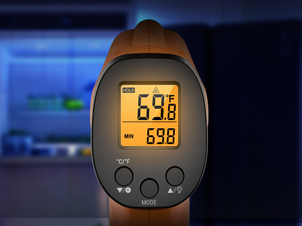 ac temperature gauge infrared thermometer cooking pizza oven thermometer gun pyrometer