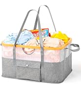 Fenlosi Instant-Fold Laundry Basket: 1-Second Fold, Perfect Dryer Height Alignment, 33lb U-Handle...