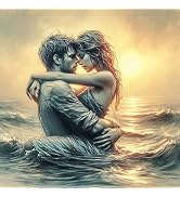 Tontut Adult Diamond Painting Kit Mountains and Seas Couple's Pearl Painting 5D DIY Special-Shape...
