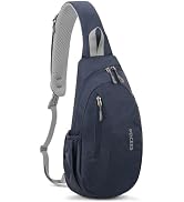 Peicees Sling Bags Men Women Shoulder Backpack Small Cross Body Chest Sling Backpack, Dark Blue
