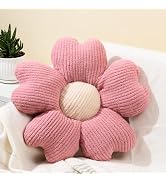 Sioloc Flower Pillow, Flower Shaped Pillow, Flower Floor Pillow, Seat Cushion, Cute Flower Pillow...