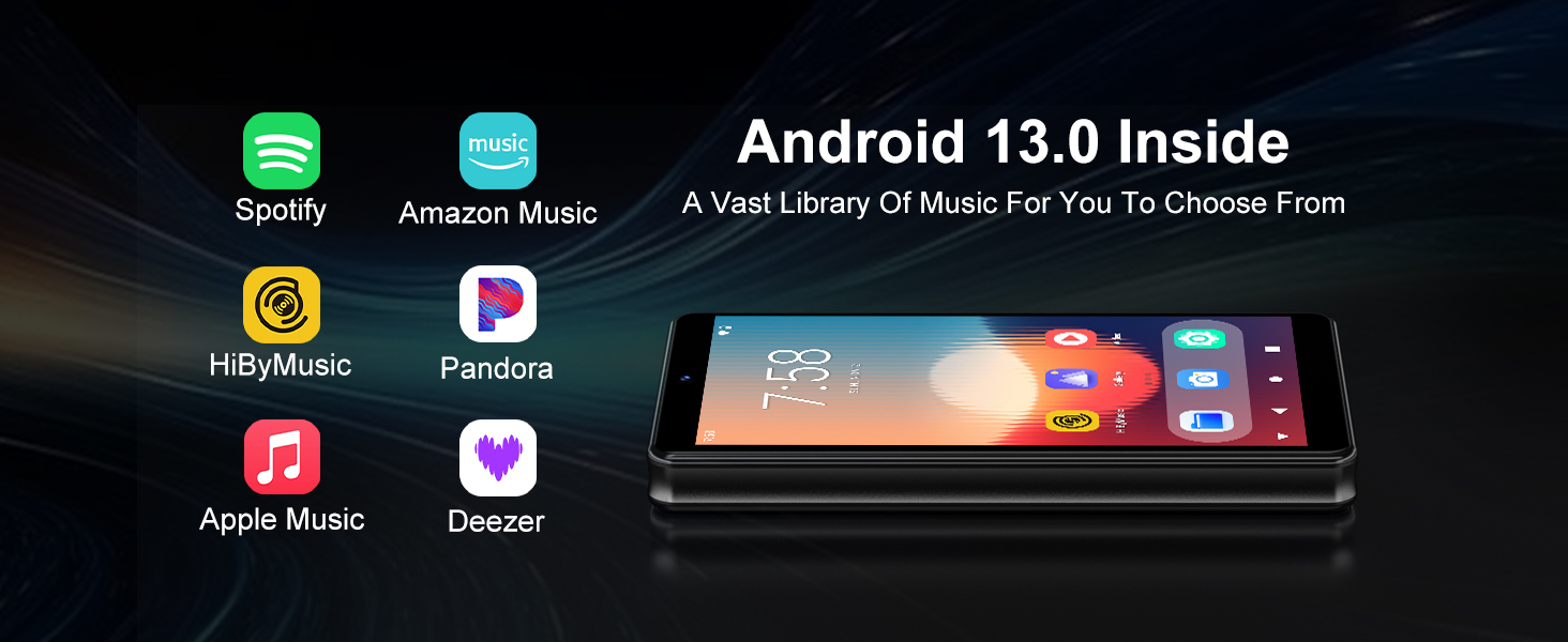 MP3 Player with Bluetooth and WiFi