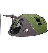 AYAMAYA Pop Up Tent 6 Person Easy Pop Up Tents for Camping with Vestibule, Double Layer Waterproo...