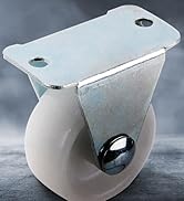Katahomie Fixed Caster Wheels 1 inch, Non-Swivel Plate Casters Pack of 12