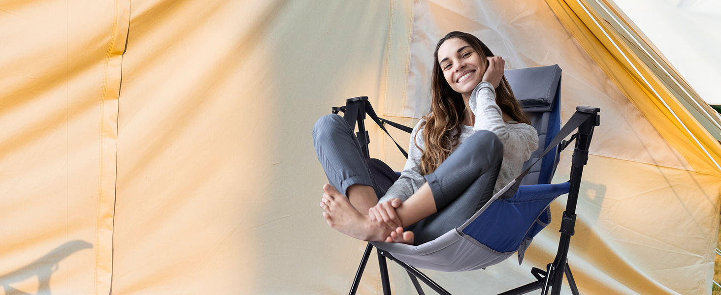 swinging camping chairs for adults