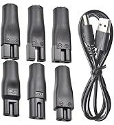 7 PCS Power Cord 5V Replacement Charger USB adapter Suitable for Electric Hair Clippers, Beard tr...