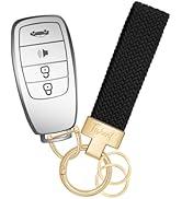Fishent Stretchy Car Keychain, Nylon Braided Cool Key Chain for Women Men, Universal Key Fob Hold...