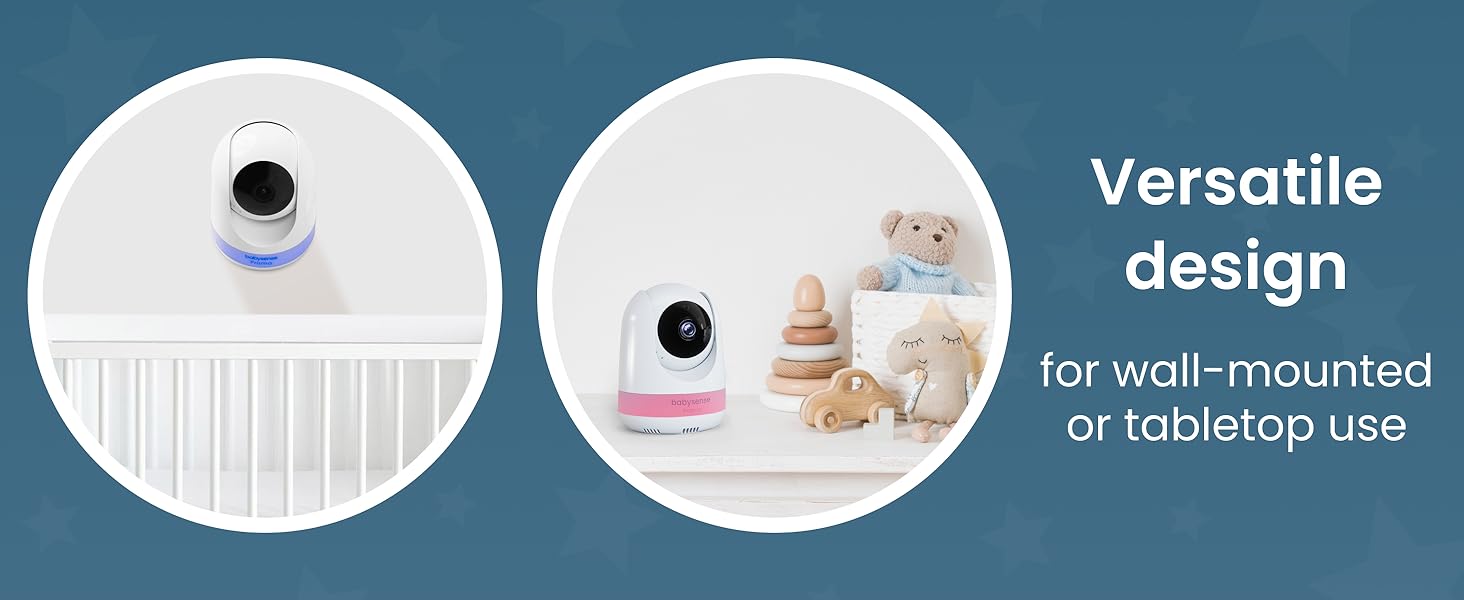 Babysense Prisma Video Baby Monitor Walll Mounted or Tabletop