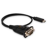 IOGEAR USB-C to Serial Adapter, RS-232 DB9 to USB-C, 921.6Kbps, Windows/Mac/Linux — GUC232C