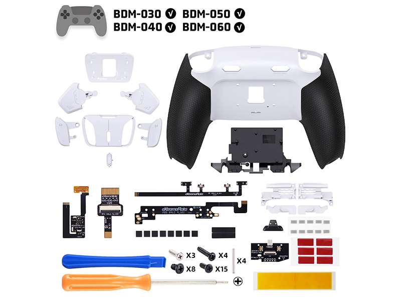 eXtremeRate RISE4 Plus MAX Back Button Paddles Remap Kit w/ Clicky Trigger Stops for PS5 Controller