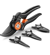 VOTREK 4-in-1 Modular Pruning Shears Set with Gift Box, Garden scissors | Interchangeable SK5 bla...