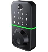 Nyboer Smart Keypad Deadbolt Door Lock with Fingerprint for Front Door | 7 in 1 Keyless Entry wit...