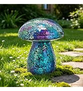 Bshine Mushroom Garden Statue Decoration, Mosaic Mushroom Sculptures Home Decor, Outdoor Waterpro...