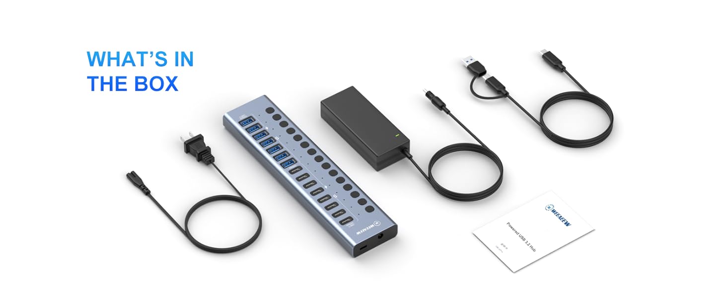 16-in-1 powered usb 3.2 hub