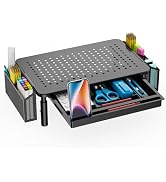 WALI Computer Monitor Stand with Storage, Desk Organizer with Drawer and Pen Holder, Desk Monitor...