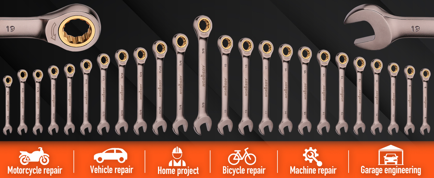 Ratcheting Wrench Set Set