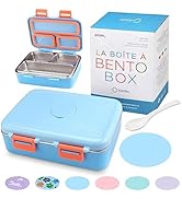 kinsho Stainless Steel Lunch Box for Baby Toddlers Boys, Mini Bento, 3 Eco Metal Portion Sections...