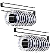 ARTLEO Shallow Tumbler Lid Organizers for Cabinet, Space Saving Yeti Tumbler Lid Holder, Stanley ...
