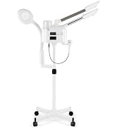 Professional 4-in-1 Facial Steamer with Hot and Cold Nozzles and 5X LED Magnifying Lamp and Ultra...