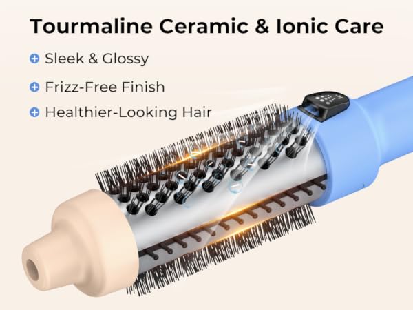 heated brush for short hair