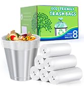clear 8 gallon trash bags
