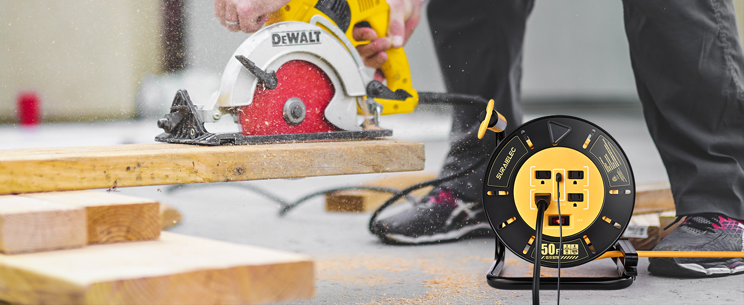 extension cord reel retractable