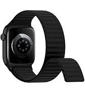 Magnetic Silicone Sport Bands Compatible with Apple Watch Band 40mm 38mm 41mm 42mm 44mm 45mm 46mm...