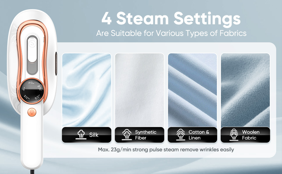 4 steam settings