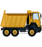 WRXVVTSV 24PCS Construction Truck Shaped Paper Plates – 9.44" x 5.9" Disposable Dessert Plates fo...