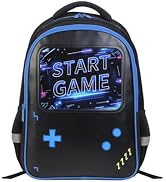 HiGaits School Backpack for Boys Gamer Boys Bookbag for Children Kids Teens Elementary Middle Sch...