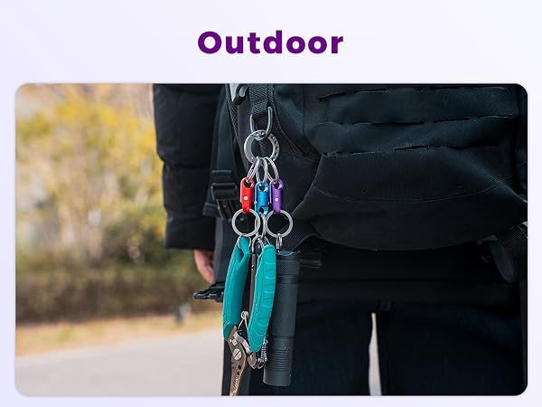 quick disconnect keychain for outdoor