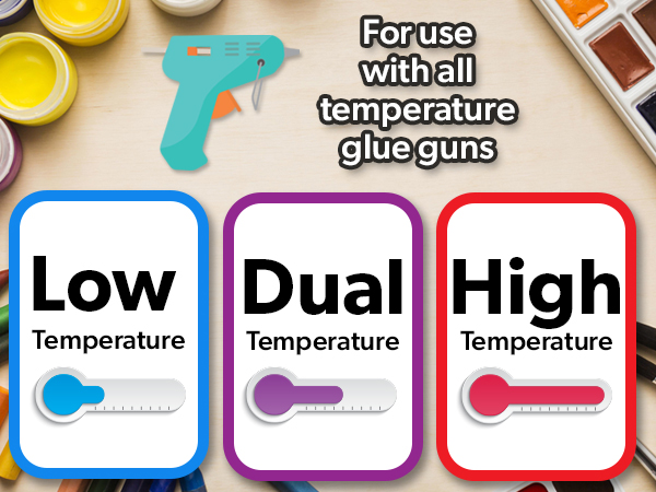 fabric gluegun crafts clear mini classroom 4 hot skinny temp stick oval inch small gluesticks craft