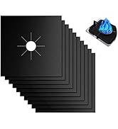 Forlivese Reusable Gas Stove Burner Covers -10 Pack Non-Stick Stovetop Burner Liners Gas Range Pr...