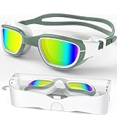 Zeligerstar Polarized Swimming Goggles, Unisex Adult Swim Goggles Anti Fog Anti UV Wide View Pool...