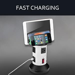 fast charging surge protector electric socket