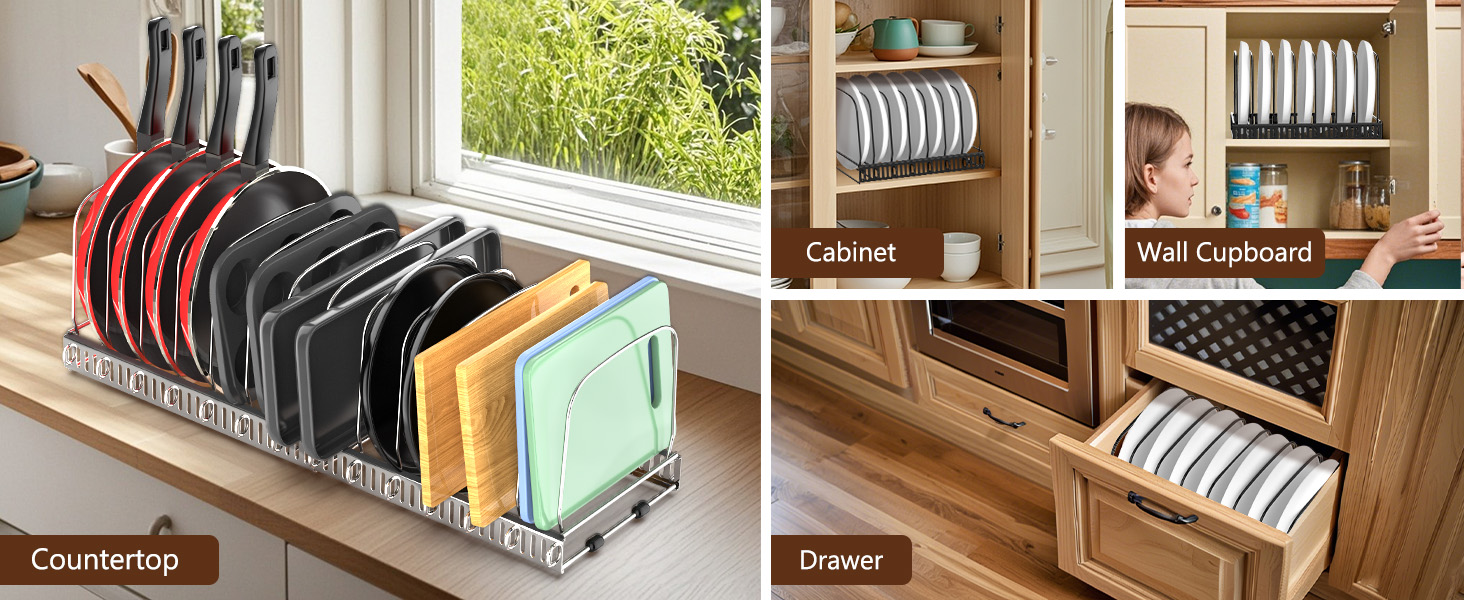 Housolution Cutting Board Organizer Rack