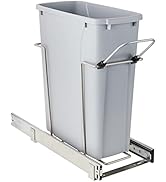 Knape & Vogt RS-PSW9-1-20-P 17 in. H x 8 in. W x D Steel in-Cabinet 20 Qt. Single Platinum Pull O...