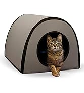 K&H Pet Products Heated Outdoor Cat House for Outside - Thermo Mod Kitty Shelter, Insulated, Wate...