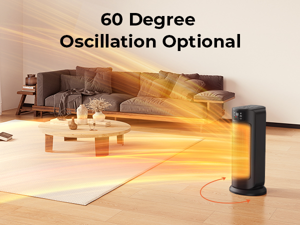 oscillation space heater