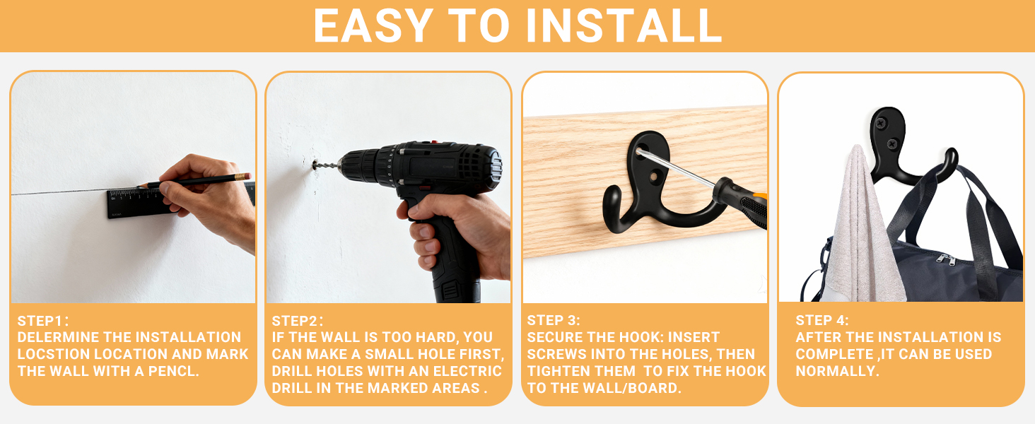 black coat hooks