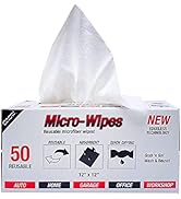 Eurow Reusable Microfiber Cleaning and Drying Wipes with Dispenser Box, 200GSM, 12 by 12 Inches, ...