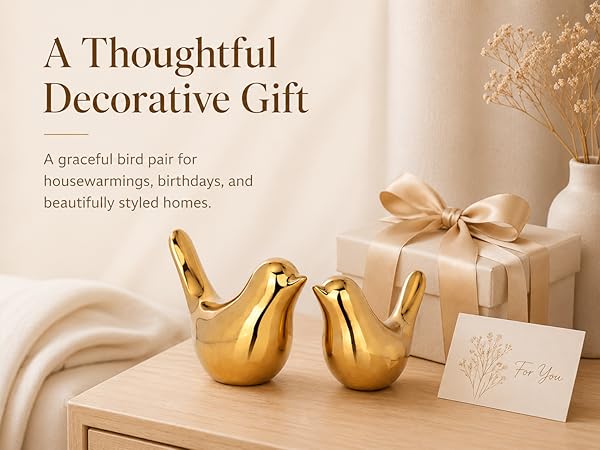 Giftable Gold Bird Decor for the Home