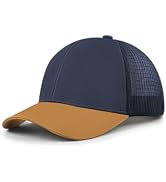 Zylioo XXL Mid Crown Trucker Hat, Snapback Baseball Mesh Cap for Men Women, Adjustable Lightweigh...