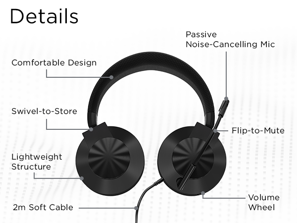 Lenovo H210 Gaming Headset Details