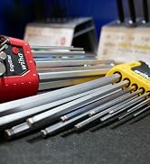 Wiha 66982 ErgoStar Ball End Hex L-Key Set, 22 Piece, Inch & Metric, Chrome Finish, Durable Holder