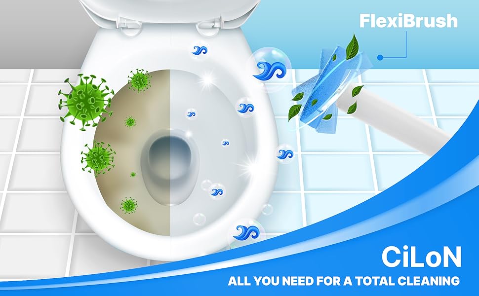 toilet bowl pre-loaded pads deep cleaning removes stains, limescale, debris and hard water buildup