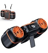1000mAh Portable Waist Fan Clip on Wearable Belt Personal Fan Rechargeable Cooling Fans with Dual...