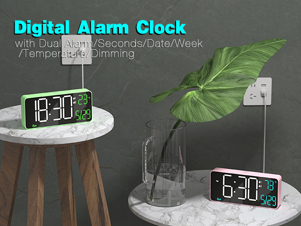 6.7in digital clock