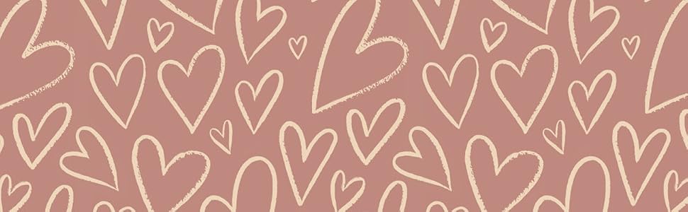 Hearts on pink background for wedding